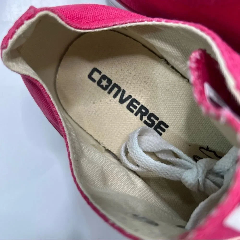 Converse All Star Pink and White Sneakers